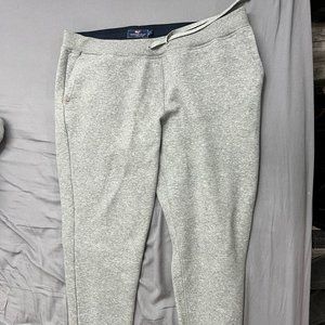 Vineyard Vines Saltwater Fleece Jogger Sweatpants (GRAY HEATHER)